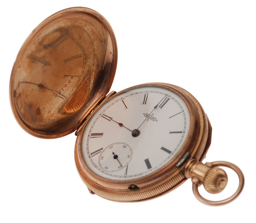1889 Elgin Hunting Case 11J 6S Pocket Watch