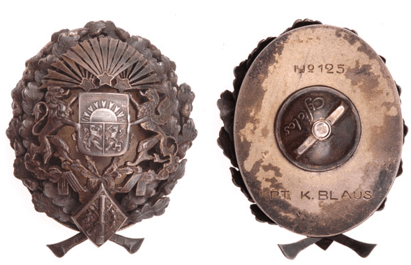 Latvian Artillery Badge - KPT K Blaus